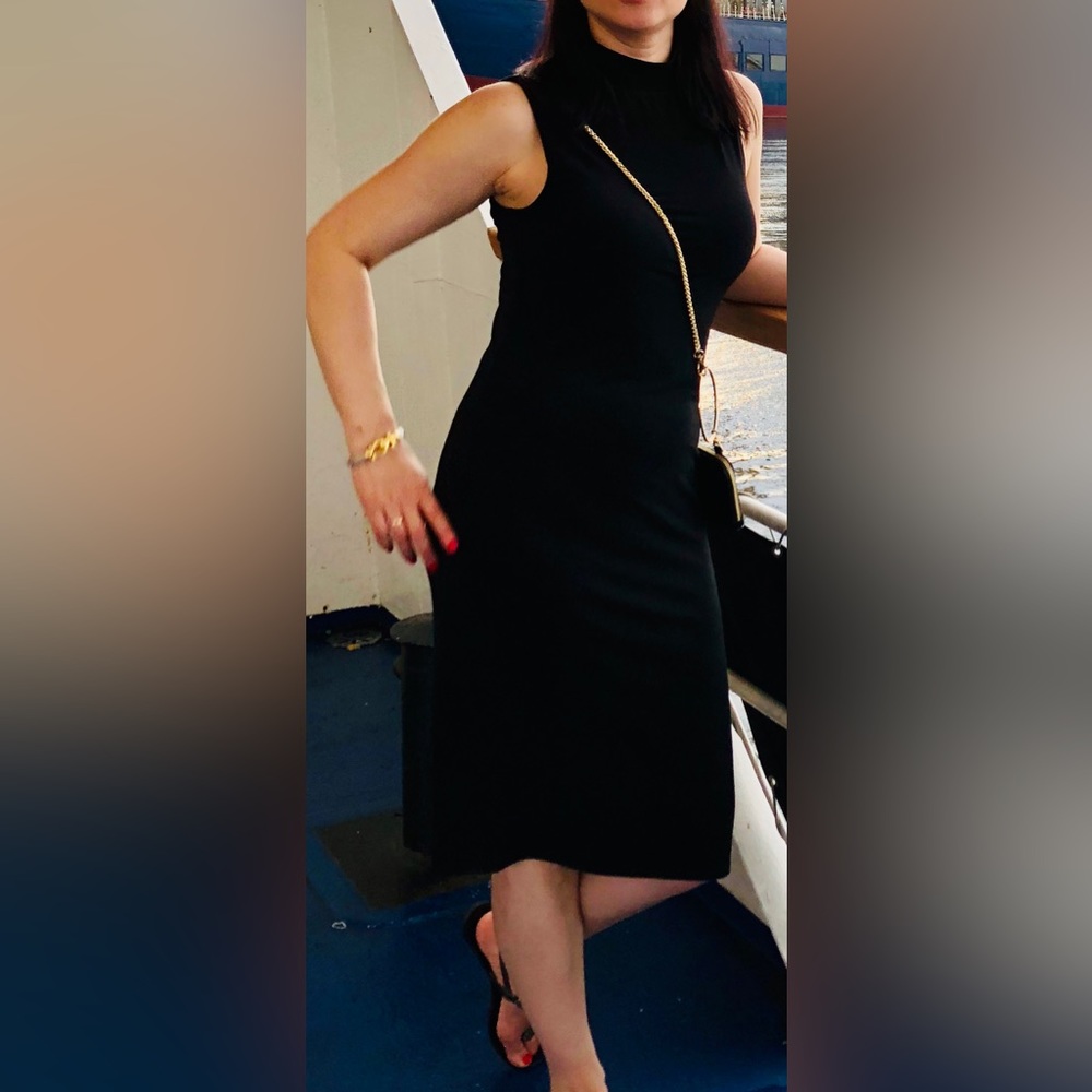 Velvet by Graham & Spencer Black MIDI Dress